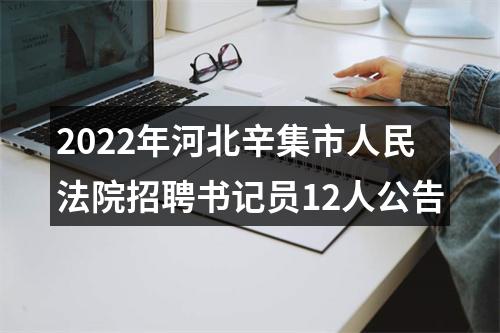 2022年河北辛集市人民法院招聘书记员12人公告 图片