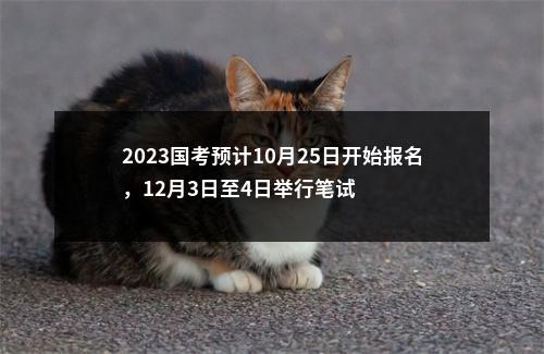 2023国考预计10月25日开始报名，12月3日至4日举行笔试 图片