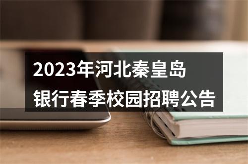 2023年河北秦皇岛银行春季校园招聘公告 图片